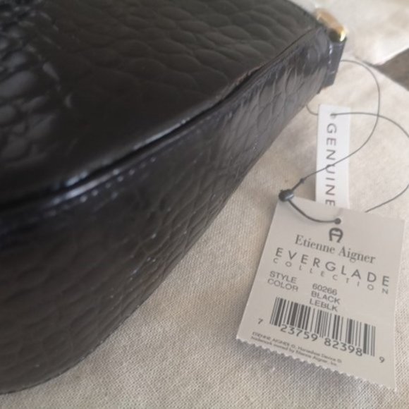 New Authentic Etienne AIGNER EVERGLADE Leather Bag - Picture 7 of 7